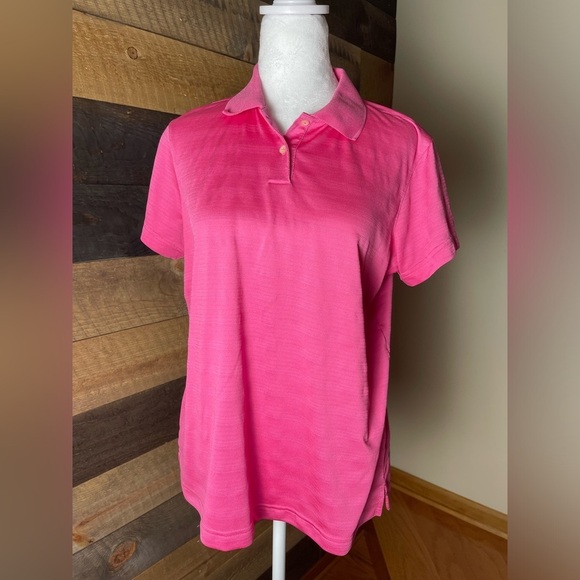 Adidas Climacool Pink Golf Polo Size Large - Picture 1 of 5